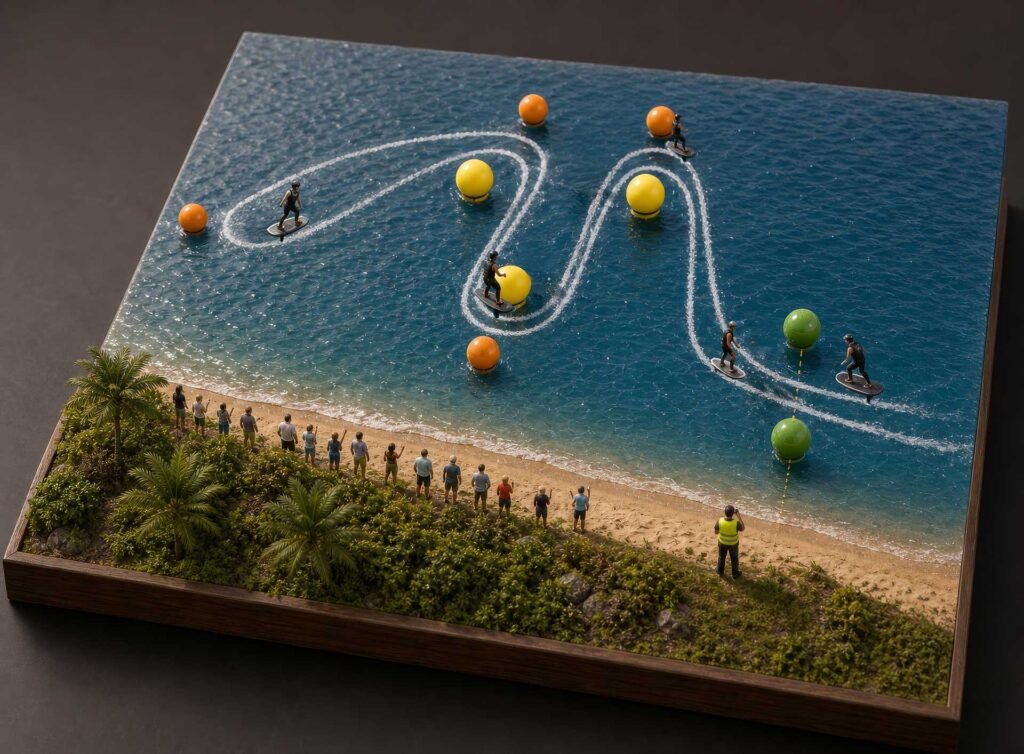 eFoil race diorama