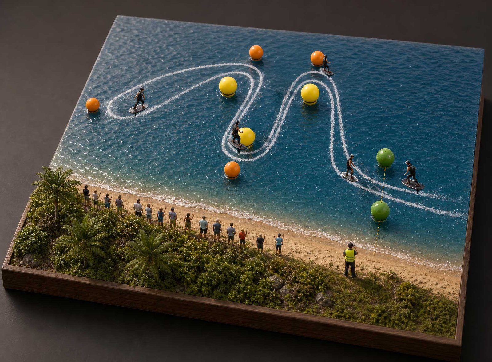 eFoil race diorama