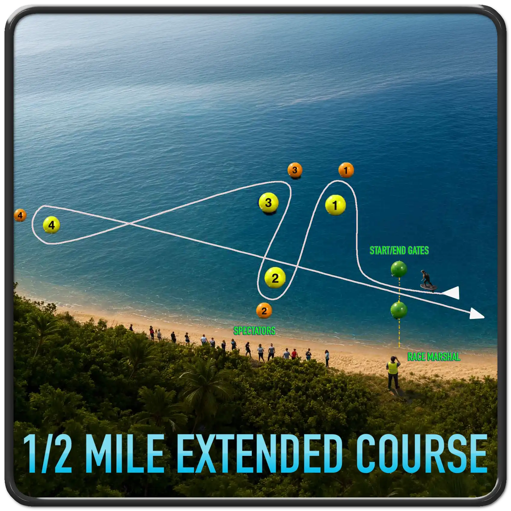 Verdant Ride Extended course layout