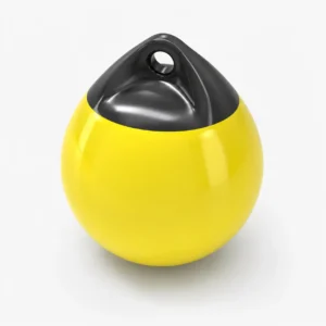 Yellow inflatable mooring buoy used as a turn mark when you host an eFoil race